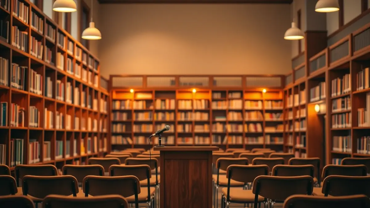 Imaxe xenérica dunha sala de concertos ou presentacións.