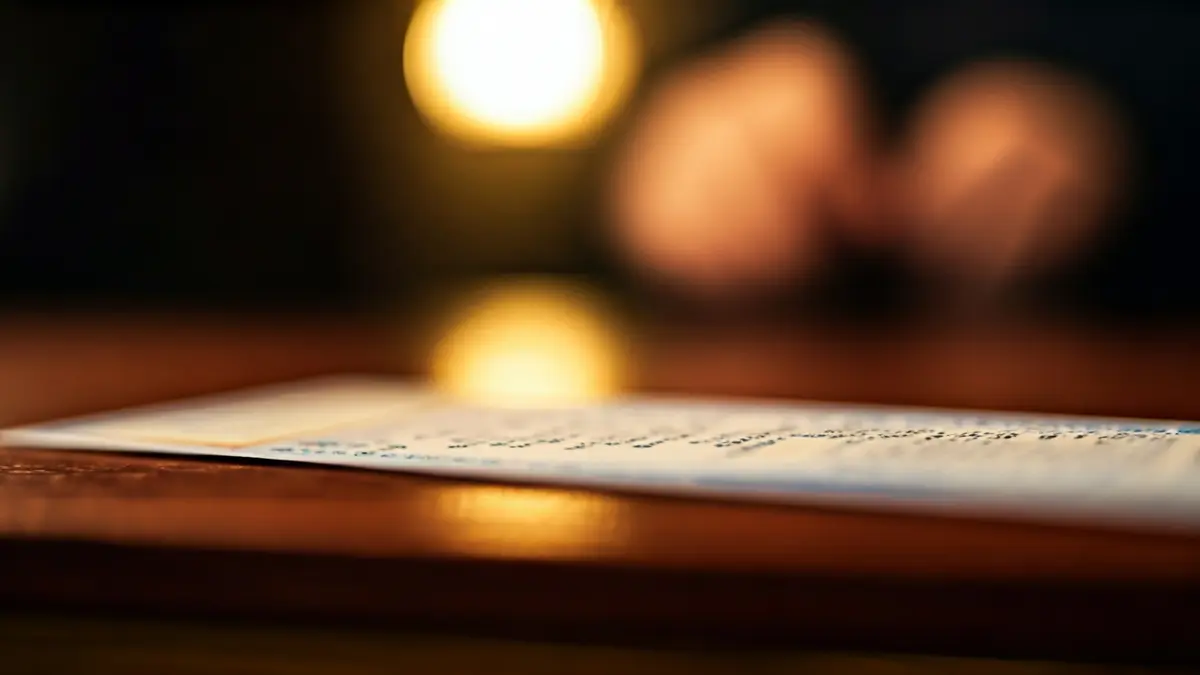 Imaxe xenérica dun boleto de lotería sobre un mostrador de madeira.