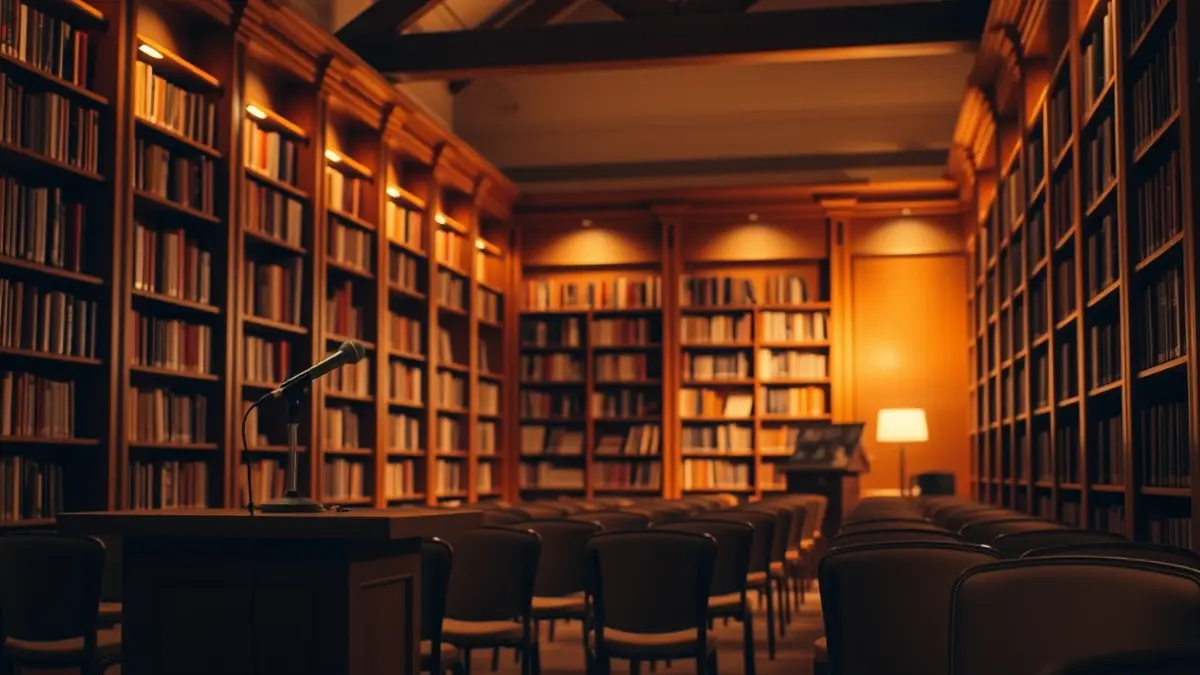 Imaxe xenérica dunha presentación de libro ou guía nun ambiente acolledor.