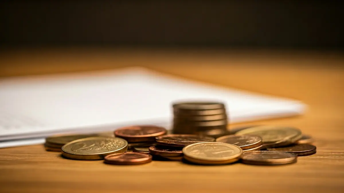 Imagen genérica de monedas de euro sobre una mesa, simbolizando la economía y la inflación.