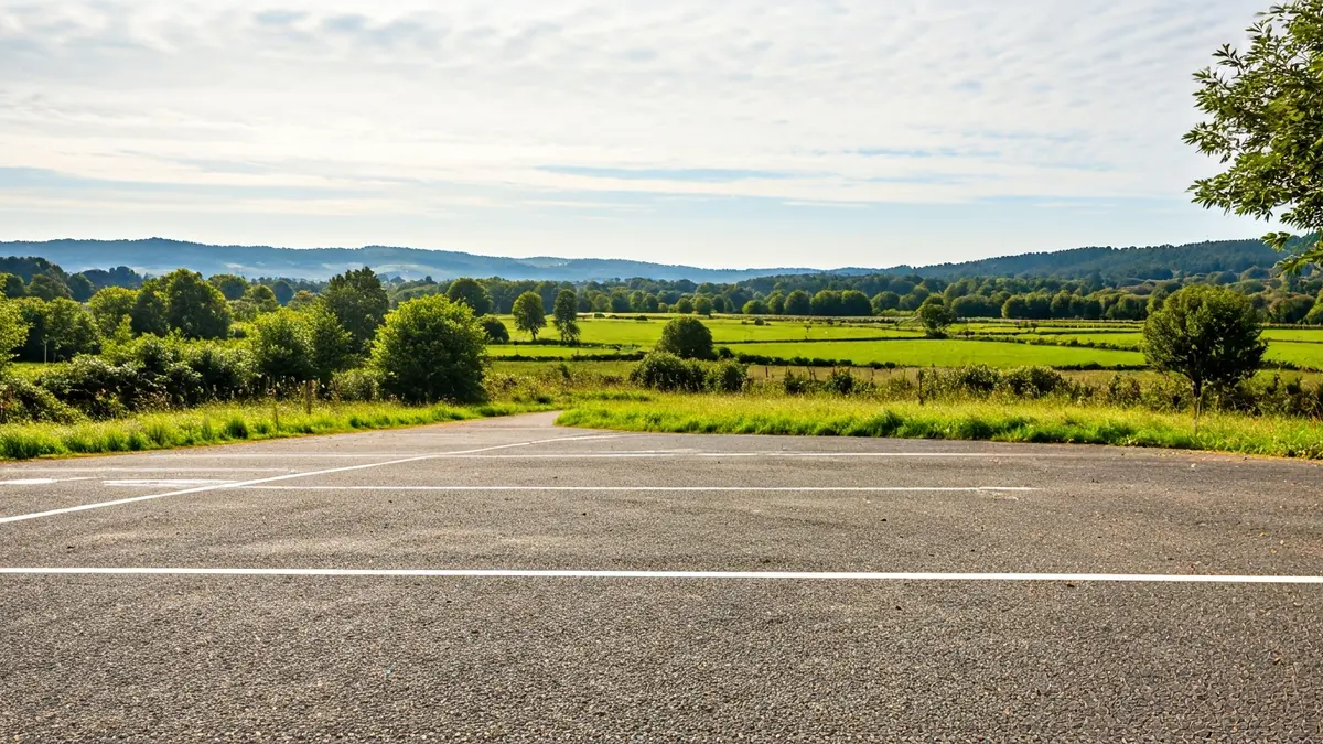 Imaxe xenérica dunha autocaravana nunha área de servizo.