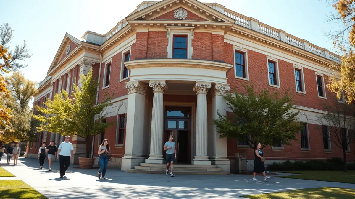 Imaxe xenérica dun edificio universitario.