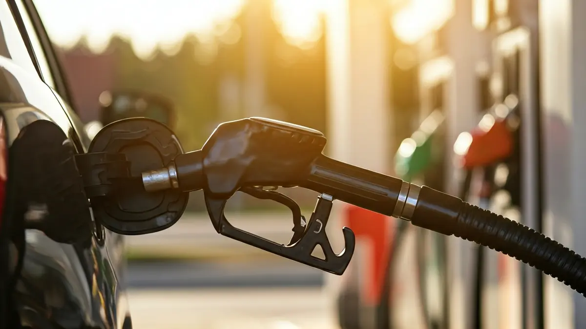 Imaxe xenérica dunha mangueira de combustible nunha gasolineira.