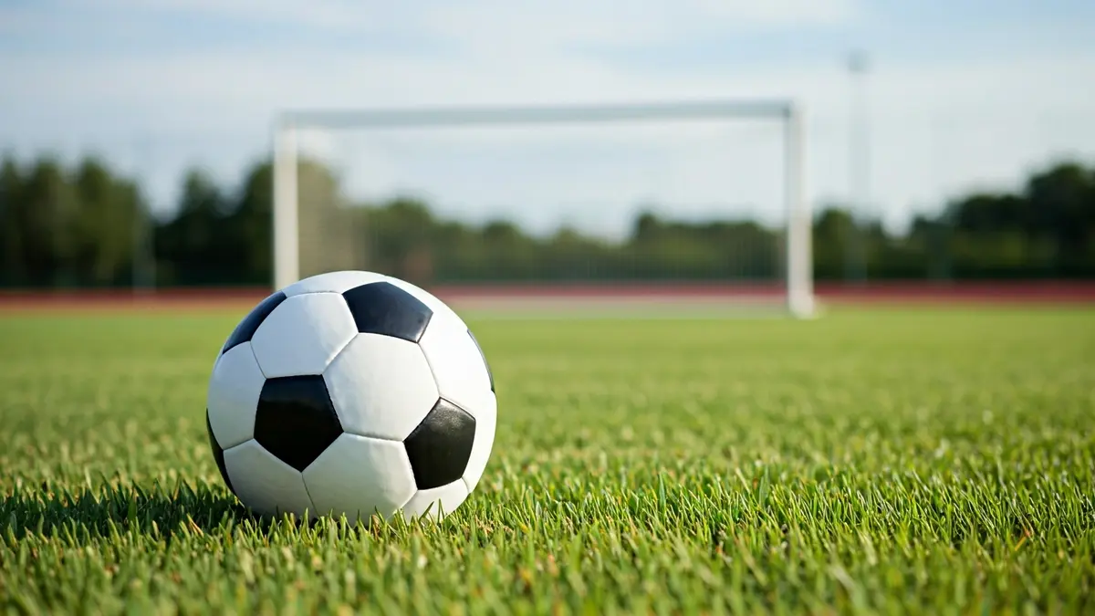 Imagen genérica de un balón de fútbol sobre el césped de un campo.