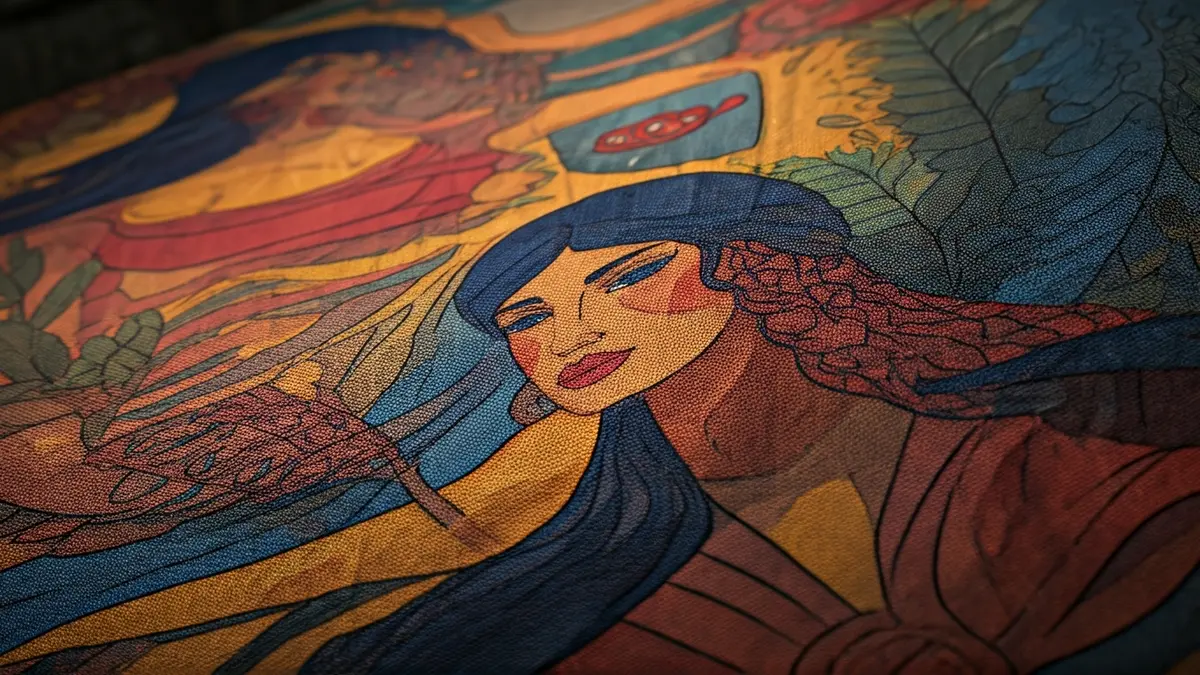 Imaxe dun deseño vibrante de Agustina Shuan para a colección 'Women in Art' de Zara.