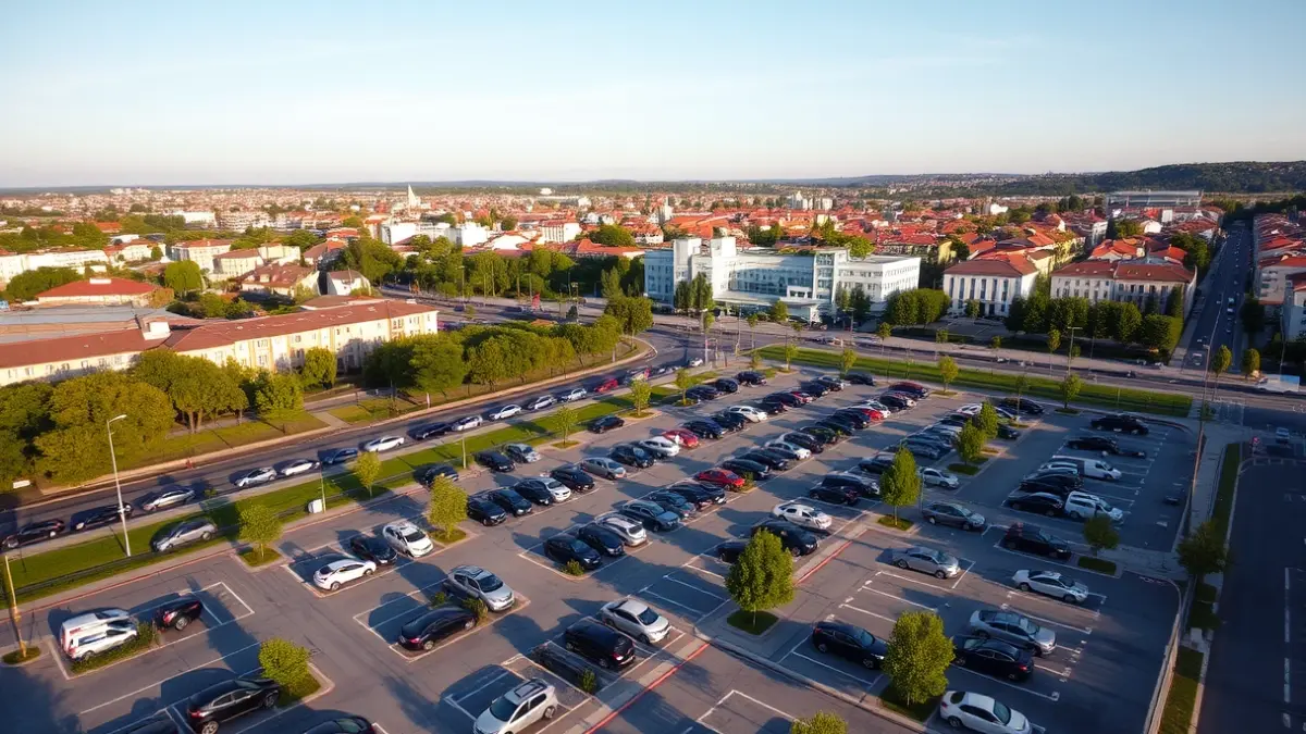 Imagen genérica de un aparcamiento público en una zona urbana.