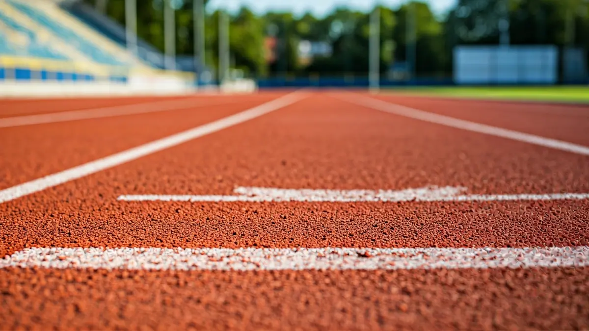 Imaxe xenérica dunha pista de atletismo.
