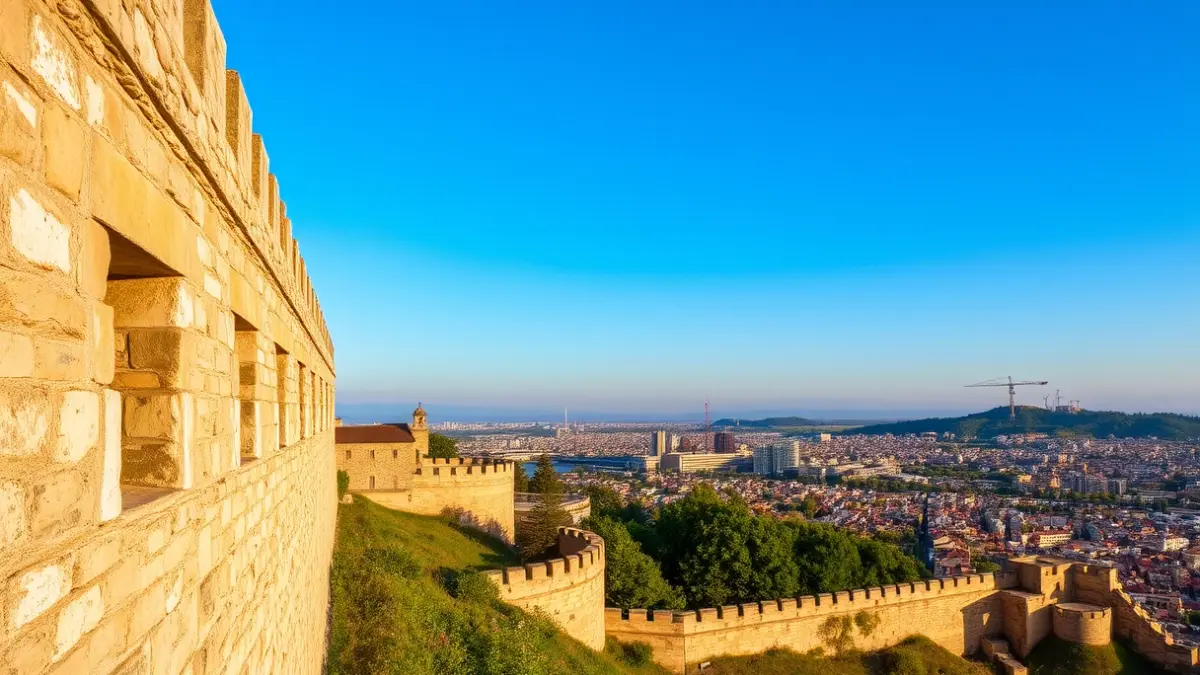 Imaxe da Fortaleza de O Castro en Vigo, un lugar histórico e cultural.