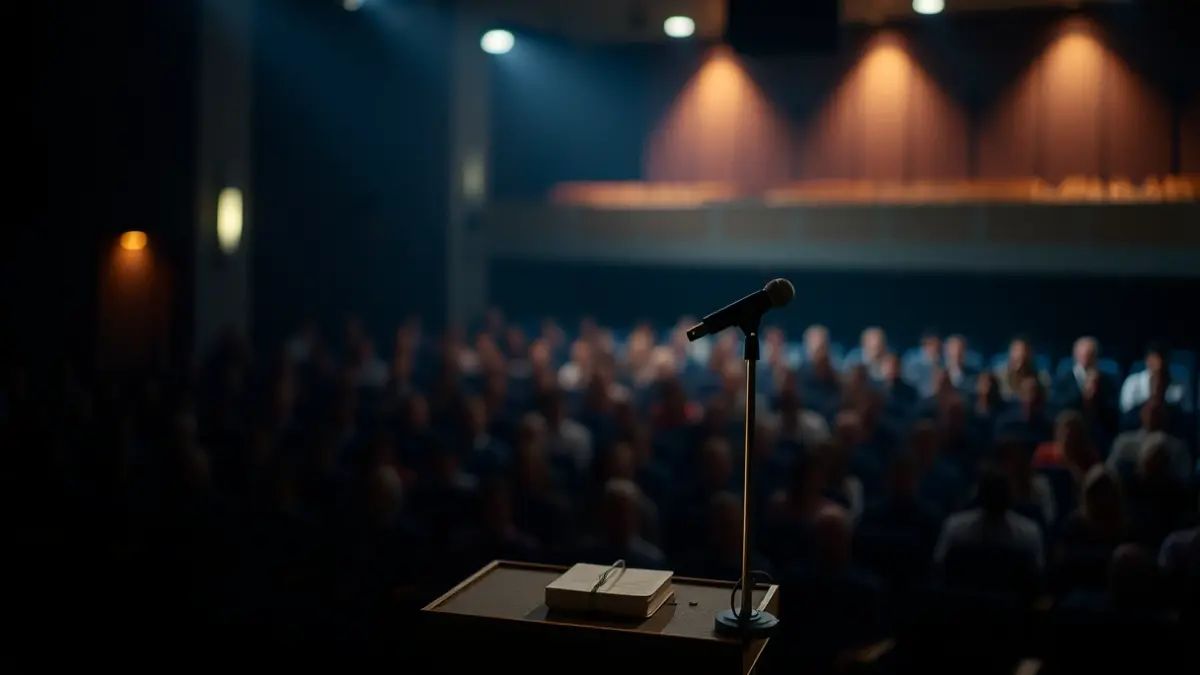 Imagen genérica de un auditorio vacío antes de una actuación.