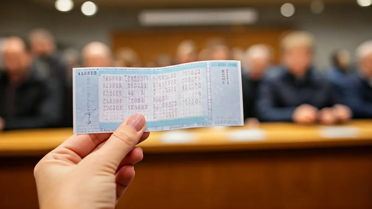 Imaxe xenérica dun boleto de lotería.