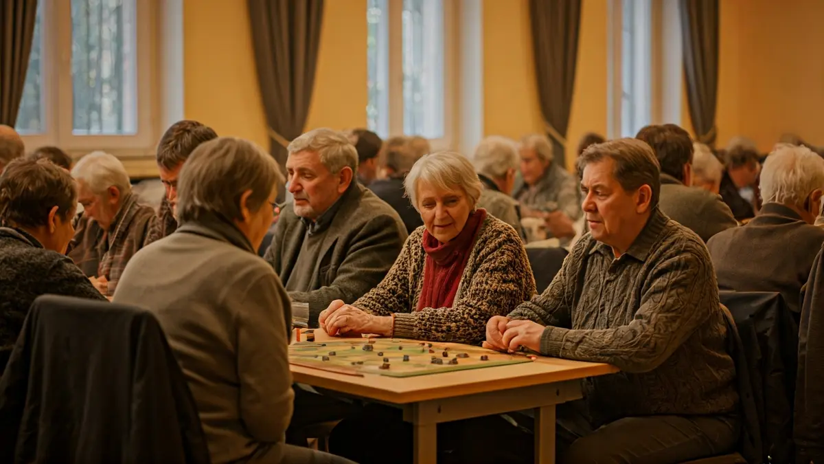 Imaxe xenérica de persoas maiores participando en actividades comunitarias para combater a soidade.