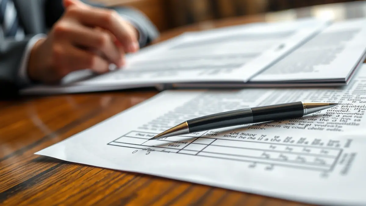 Imagen genérica de documentos oficiales y una mano, simbolizando trámites administrativos.
