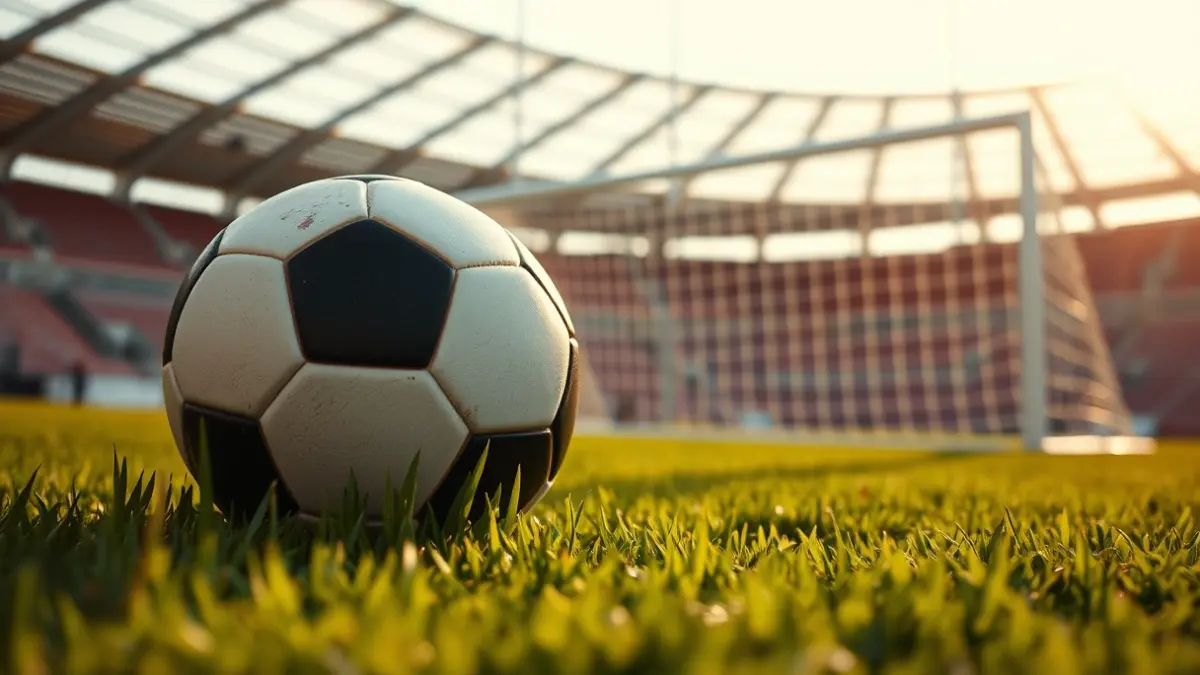 Imagen genérica de un balón de fútbol sobre la hierba de un campo.