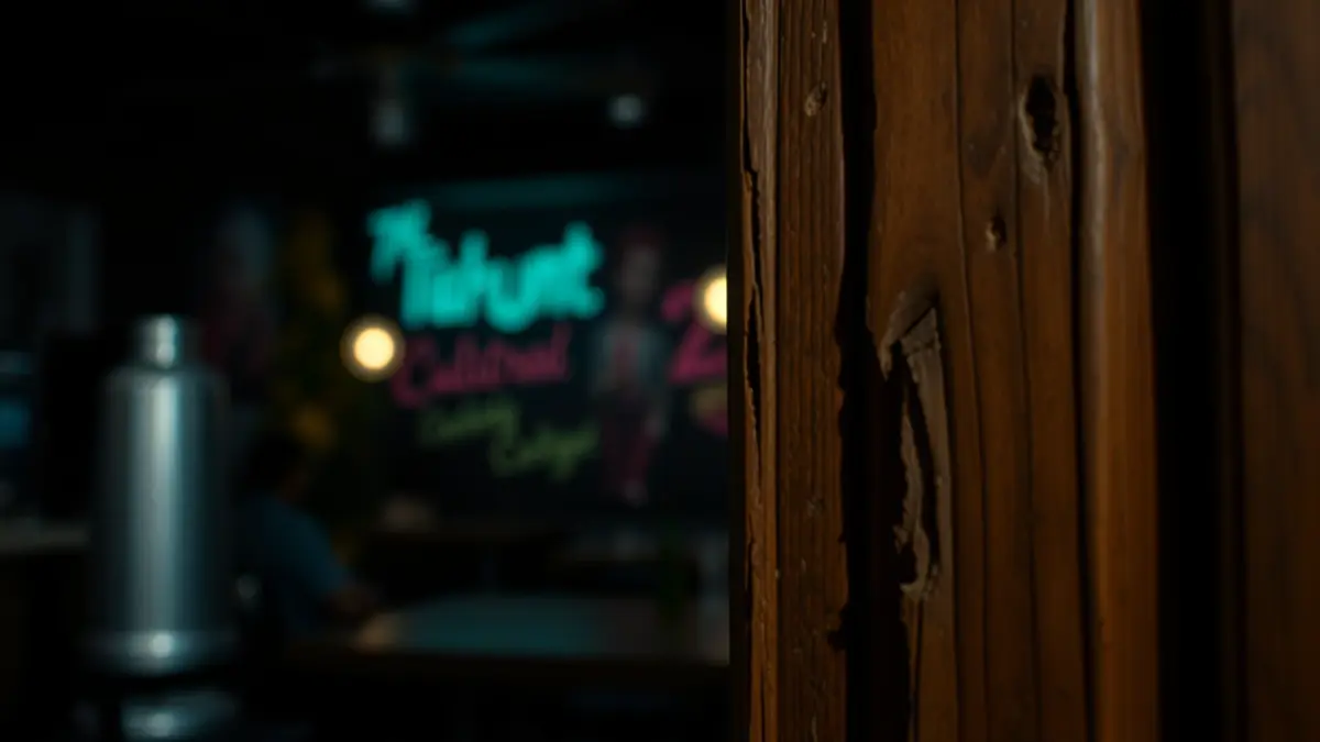 Imagen genérica de una puerta forzada, símbolo de robo.