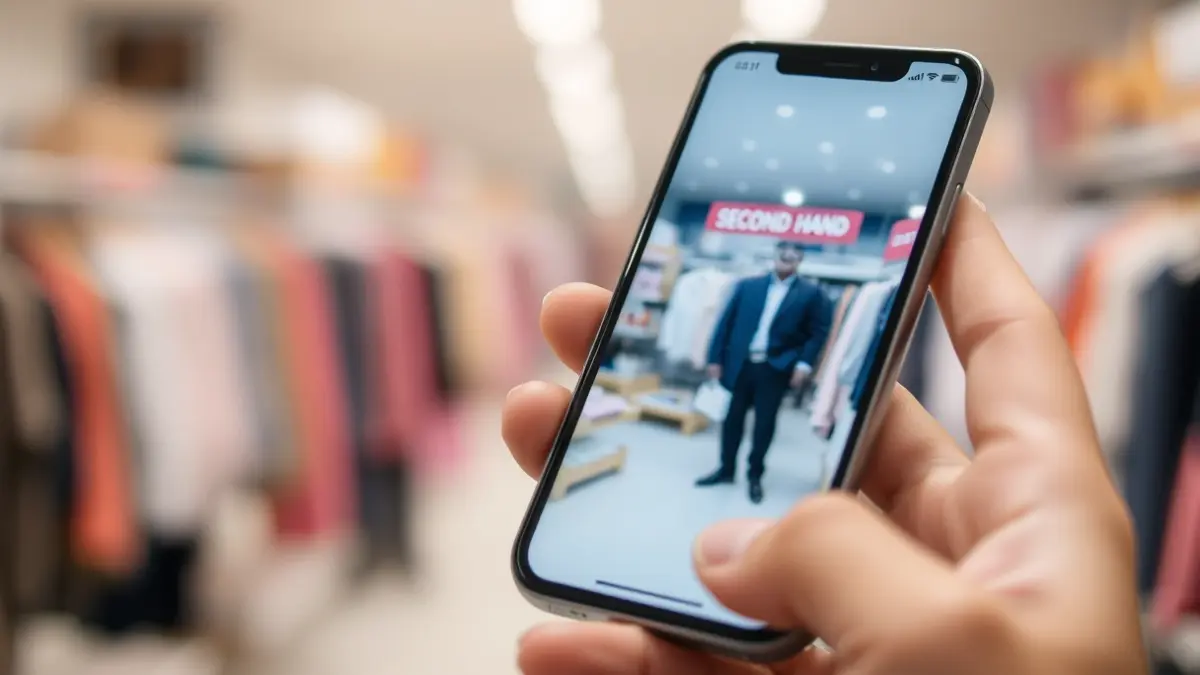 Imagen genérica de un teléfono móvil en una tienda de segunda mano.