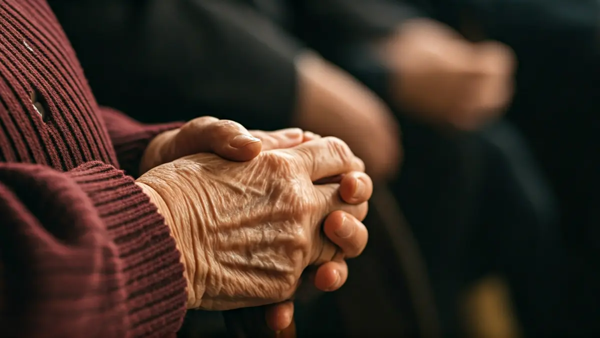 Imaxe xenérica de mans de persoa maior, simbolizando a lonxevidade e a vitalidade.