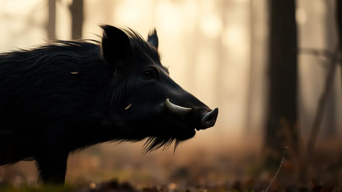 Imaxe xenérica dun xabaril no bosque.
