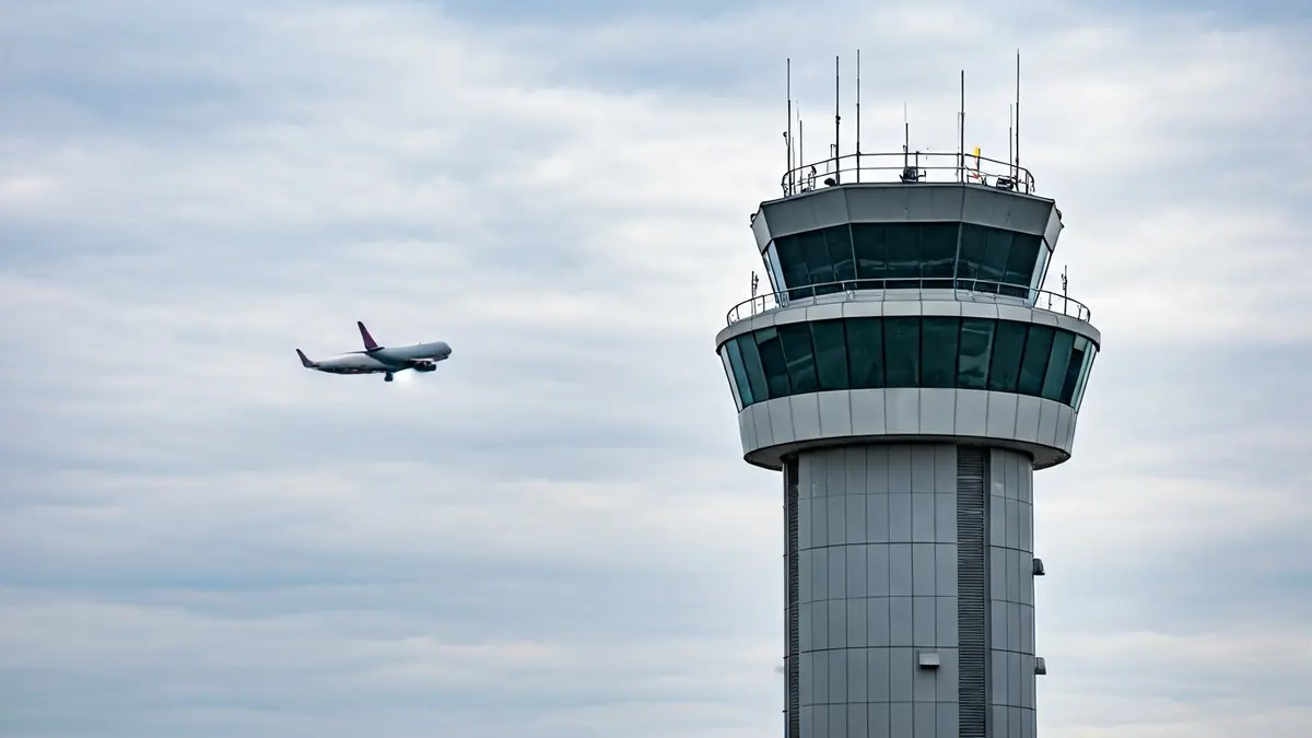 Imagen genérica de una torre de control aéreo.