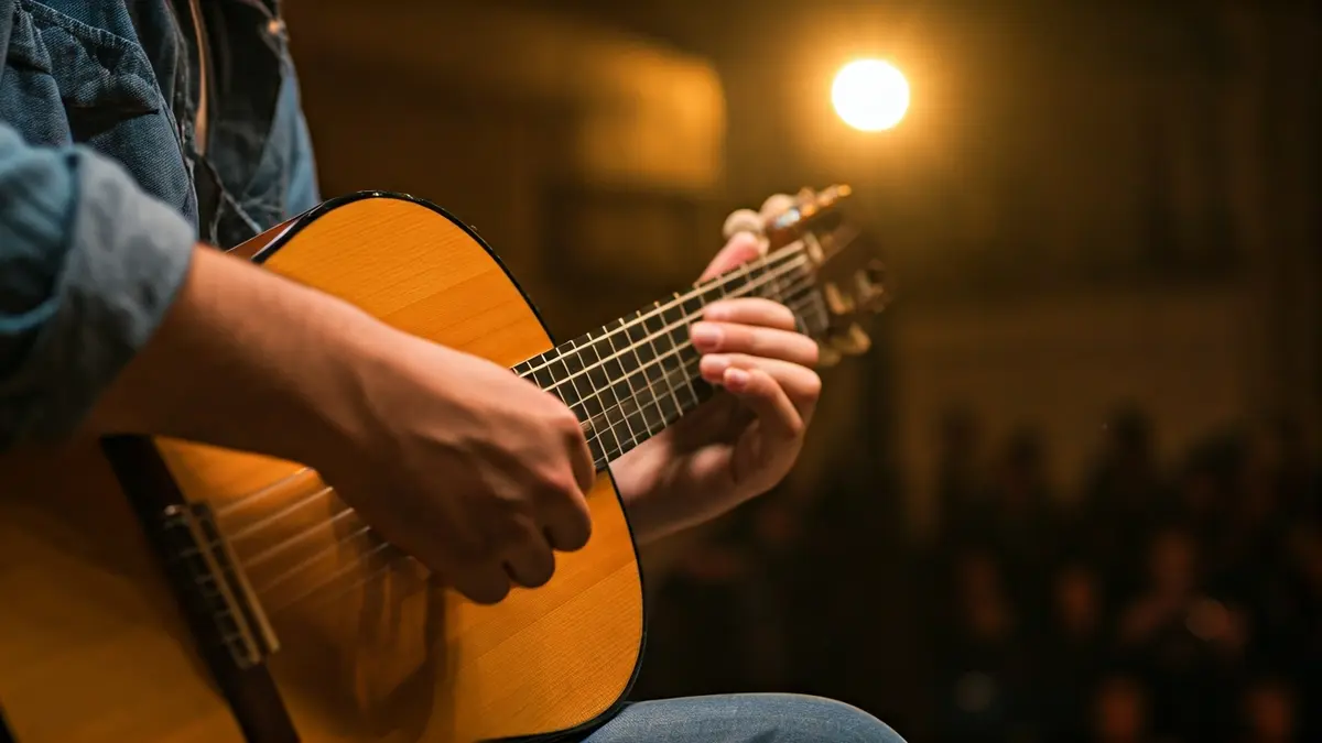 Imaxe xenérica dunhas mans tocando unha pandeireta galega.