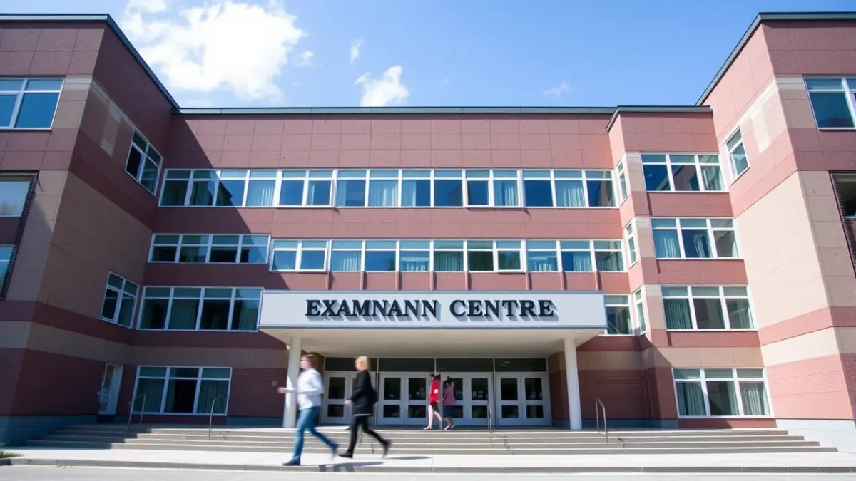 Imagen genérica de un centro de exámenes para oposiciones docentes.