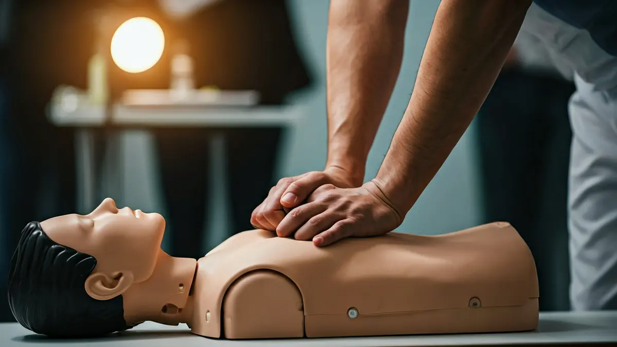 Imagen genérica de unas manos realizando reanimación cardiopulmonar.