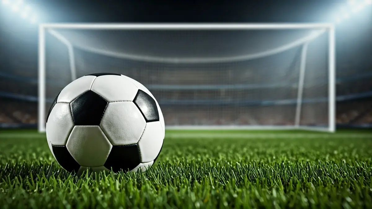 Imagen genérica de un balón de fútbol sobre el césped de un campo.