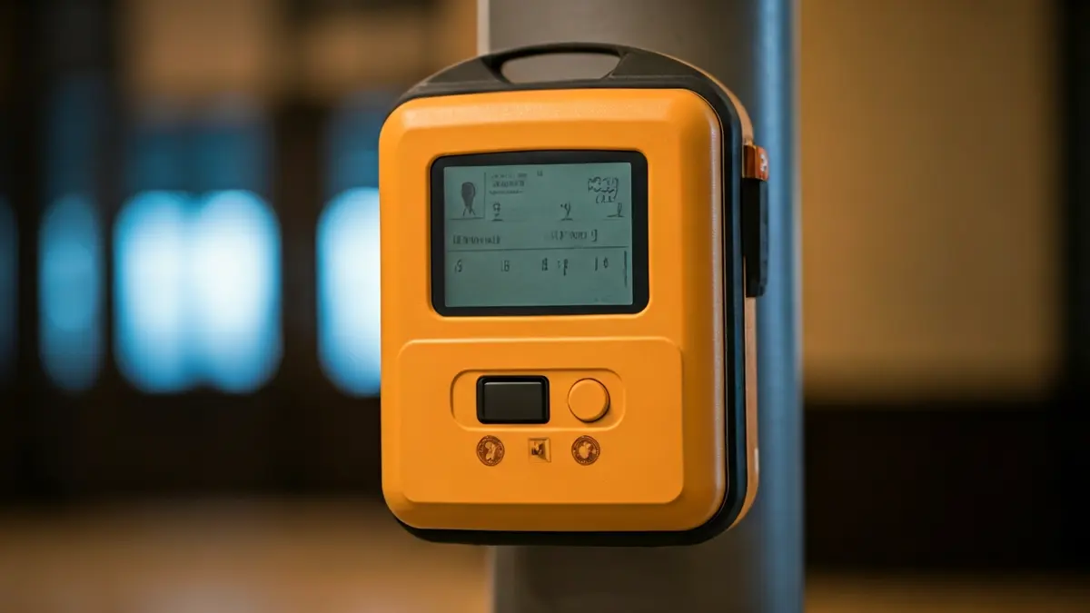 Imagen genérica de un desfibrilador externo automático (DEA) en un espacio público.