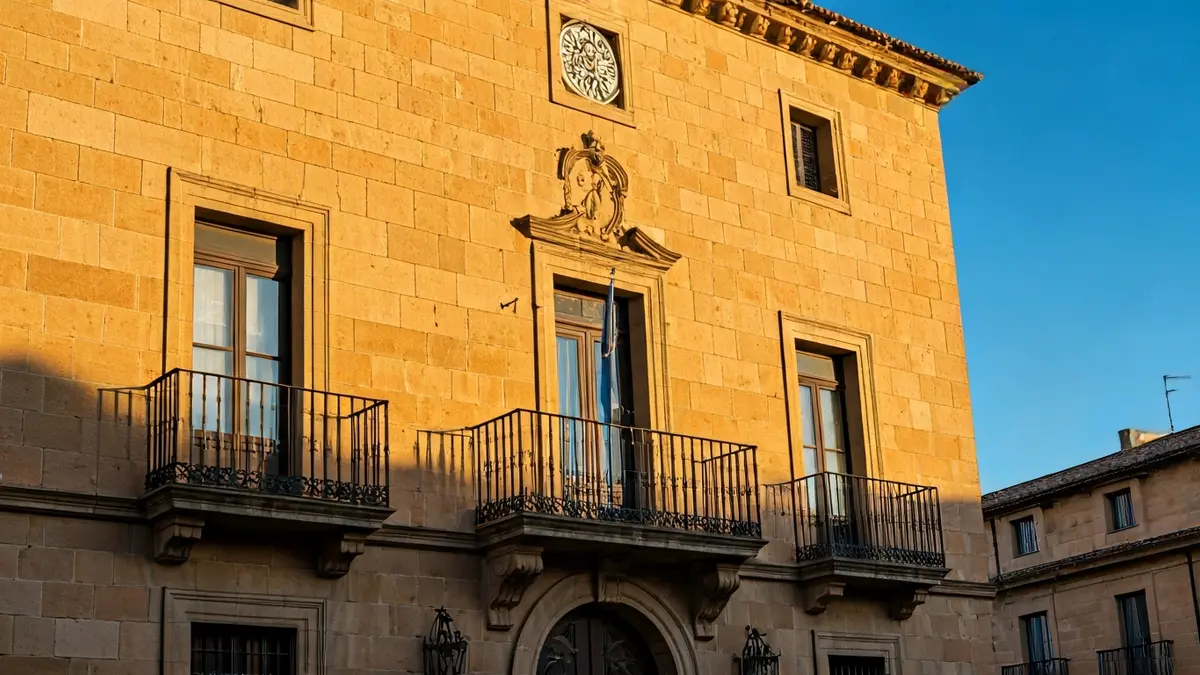 Imagen de la fachada del Ayuntamiento de Vilalba