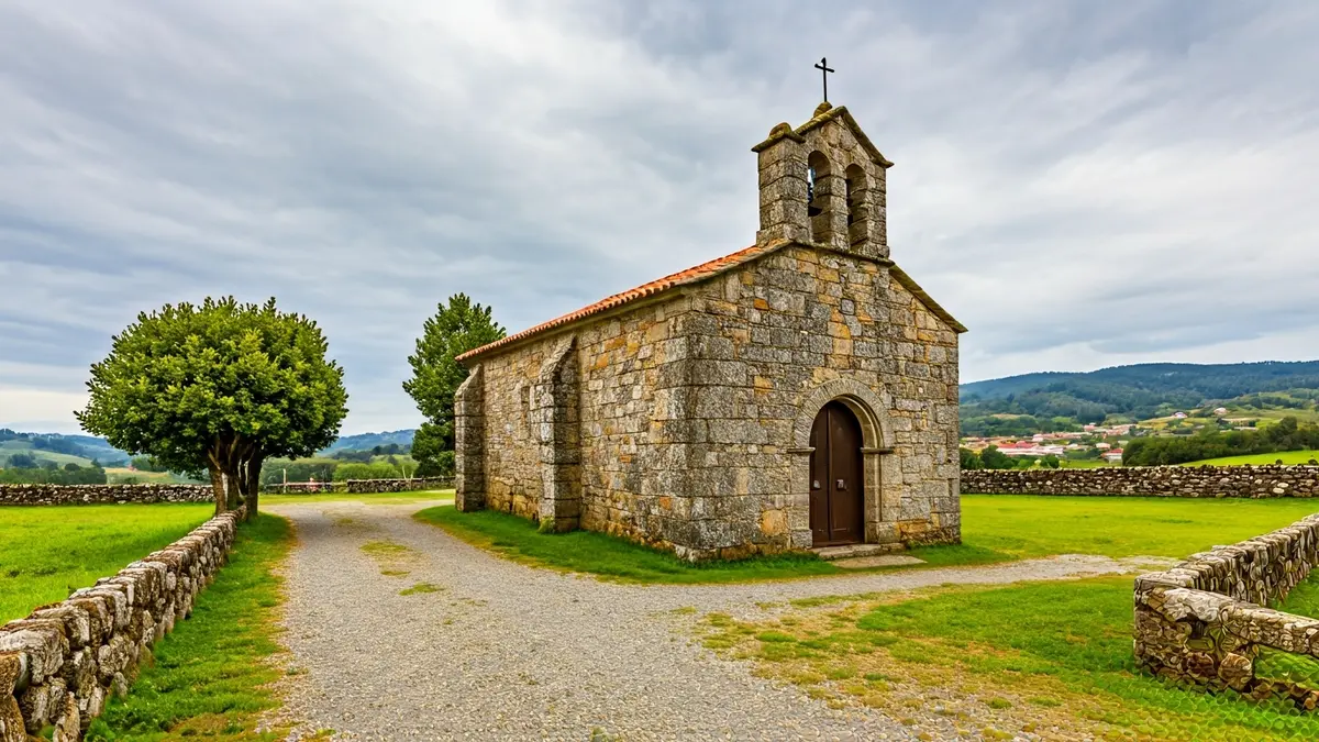 Imaxe da capela de San Marcos, un lugar clave nas festas de Noia.