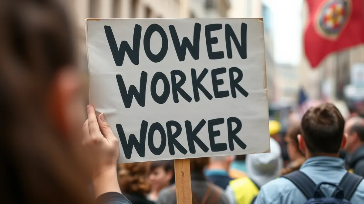 Imagen genérica de una protesta de trabajadores del sector textil.