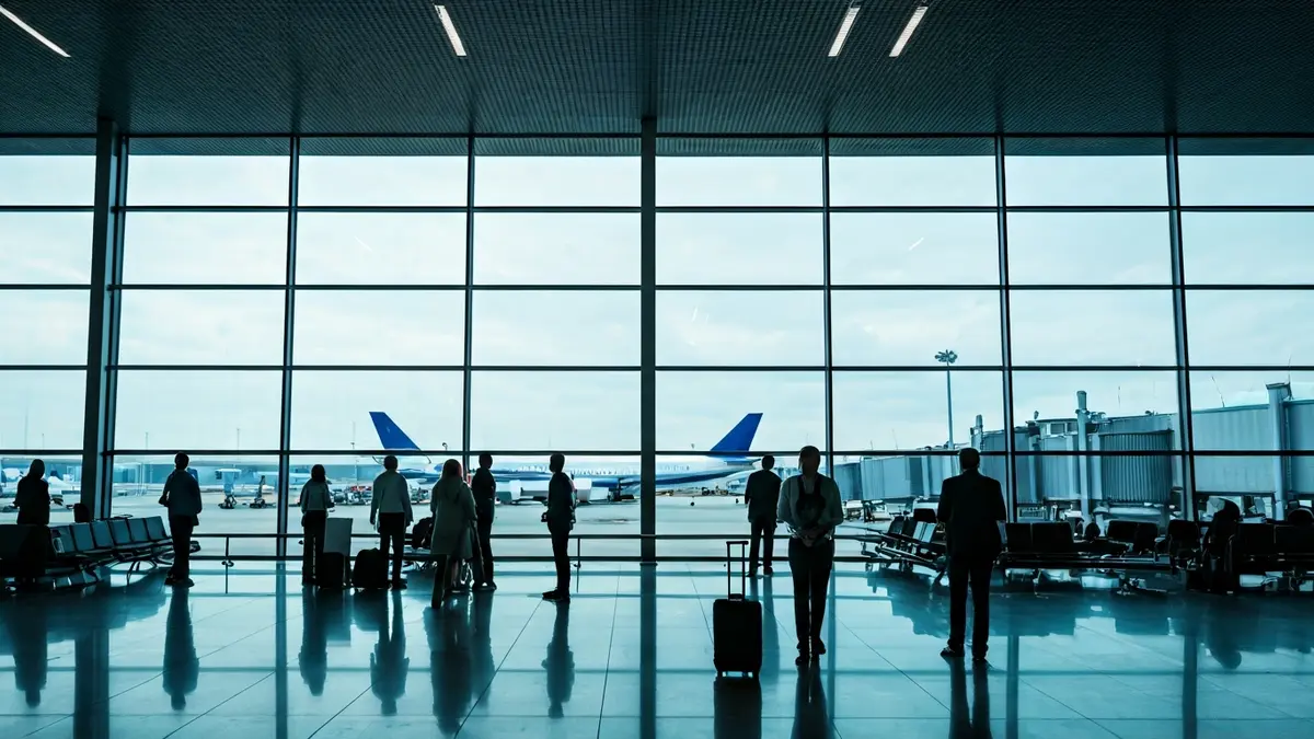 Imagen genérica de una terminal de aeropuerto moderna.