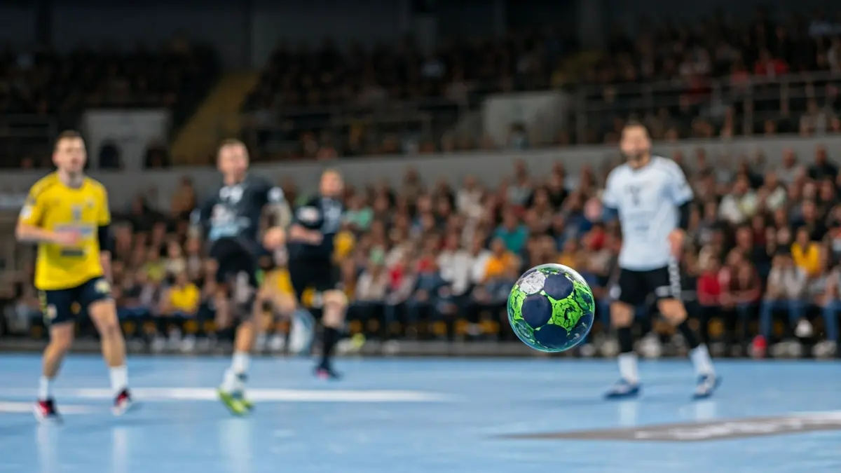 Imaxe xenérica dun partido de balonmán