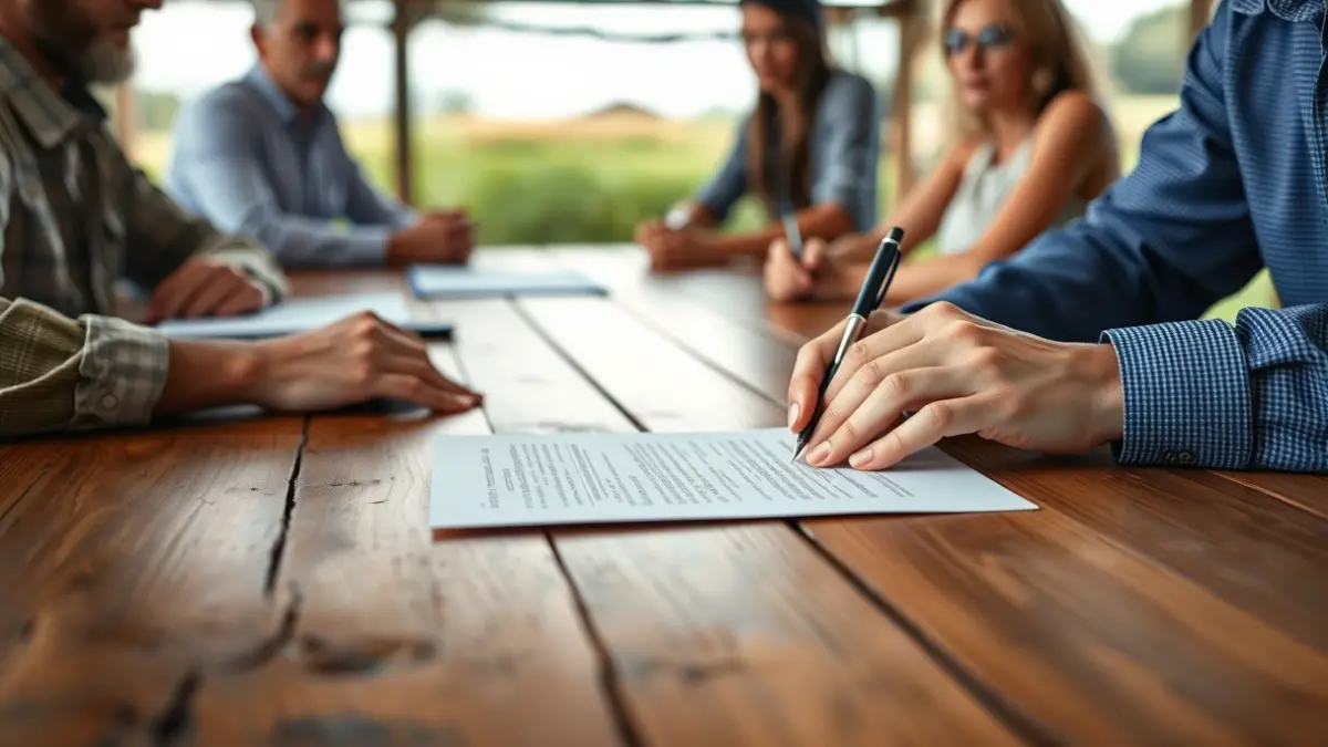 Imagen genérica de una reunión de trabajo o firma de acuerdos.