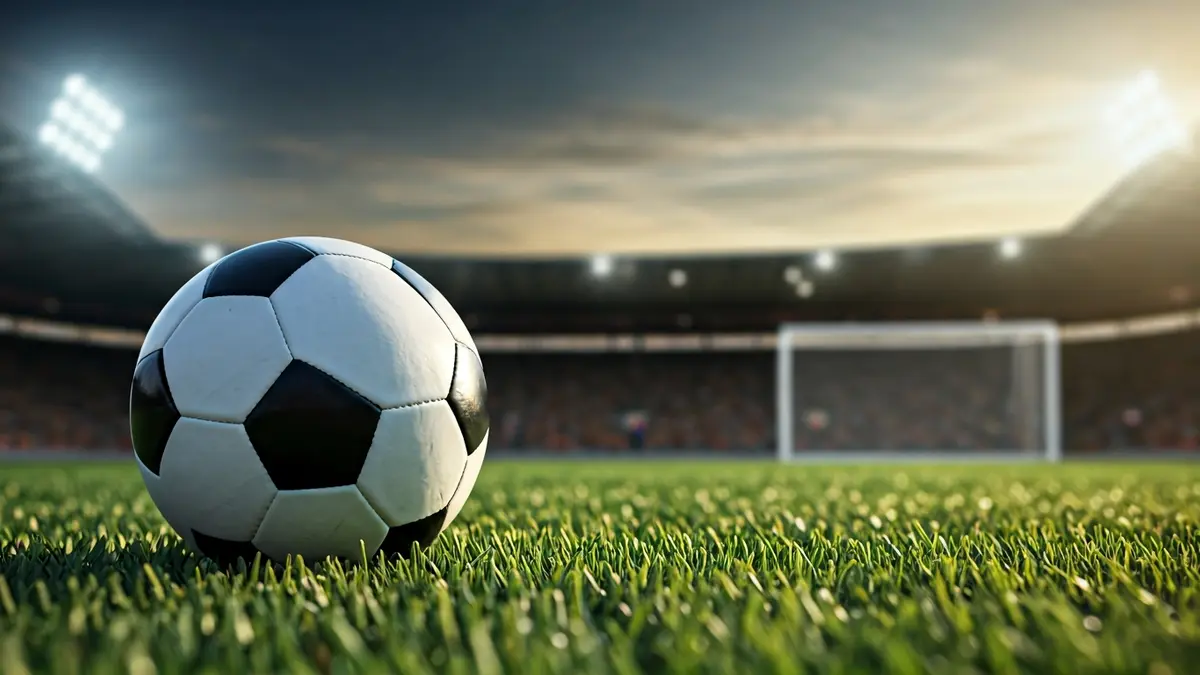 Imagen genérica de un balón de fútbol sobre el césped de un campo.