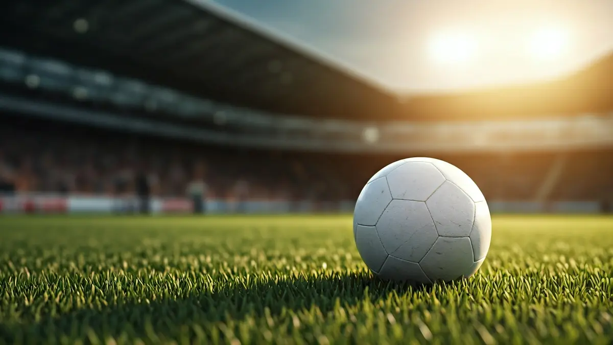 Imagen genérica de un balón de fútbol sobre el césped de un campo.