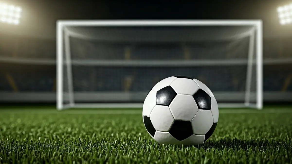 Imagen genérica de un balón de fútbol sobre el césped de un estadio.