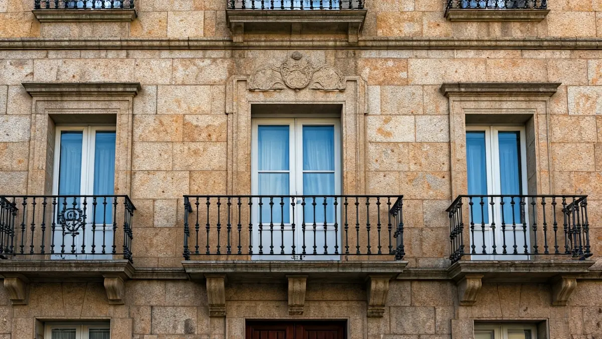 Imagen de la fachada de un ayuntamiento gallego