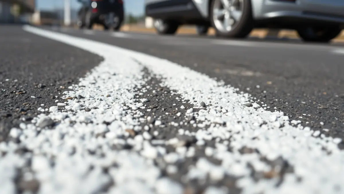 Imaxe xenérica de novas prazas de aparcamento en batería nunha rúa urbana.