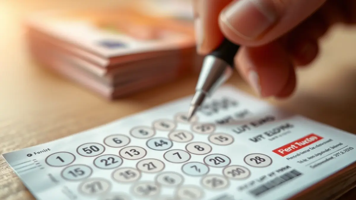 Imaxe xenérica dun boleto de lotaría e diñeiro, simbolizando un premio.