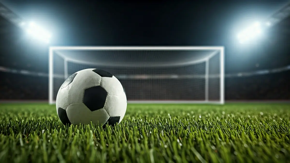 Imagen genérica de un balón de fútbol sobre el césped de un campo.