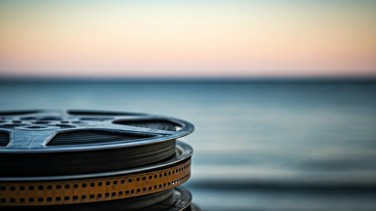 Imaxe xenérica dunha bobina de película co mar de fondo, representando o Festival do Mar.