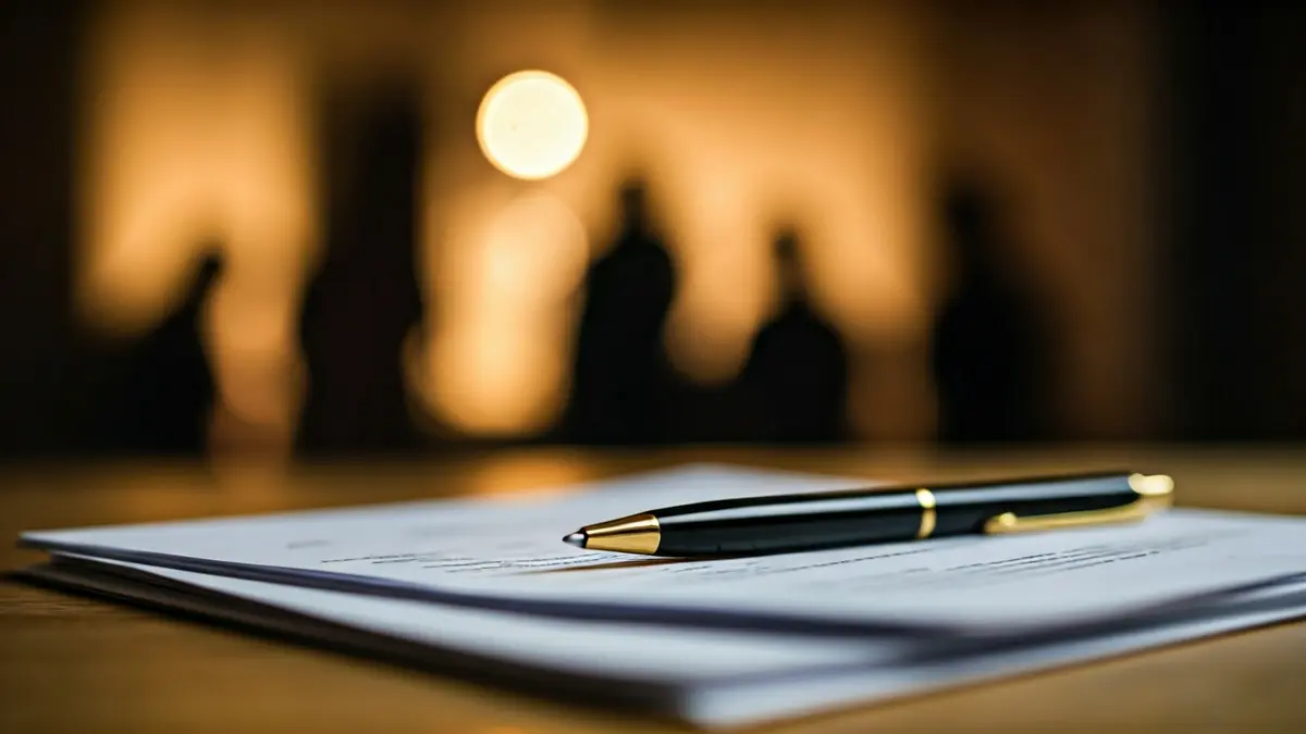 Imaxe xenérica de documentos oficiais e unha pluma, simbolizando a xestión administrativa.