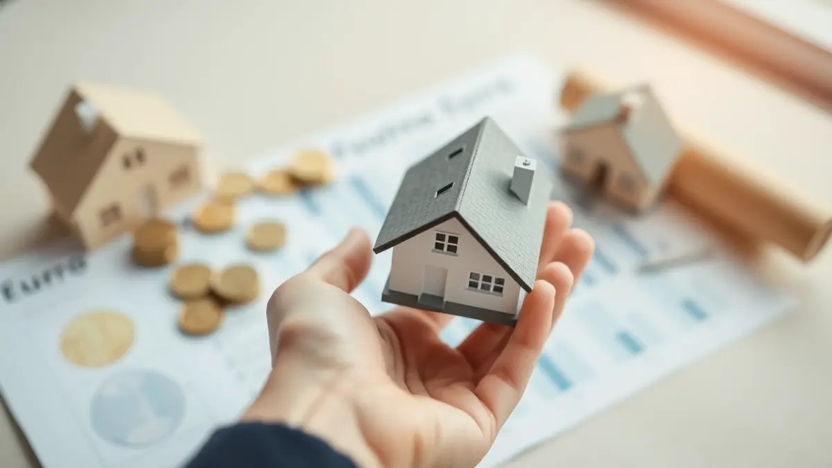 Imaxe xenérica de investimento en vivenda e planificación financeira.