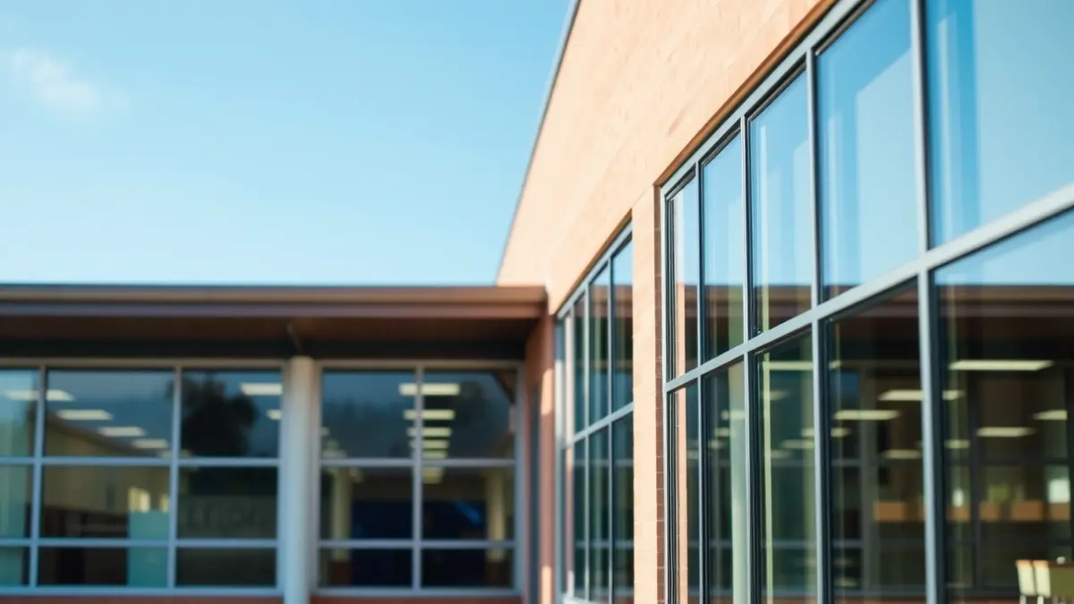 Imagen genérica de la fachada de un instituto moderno.