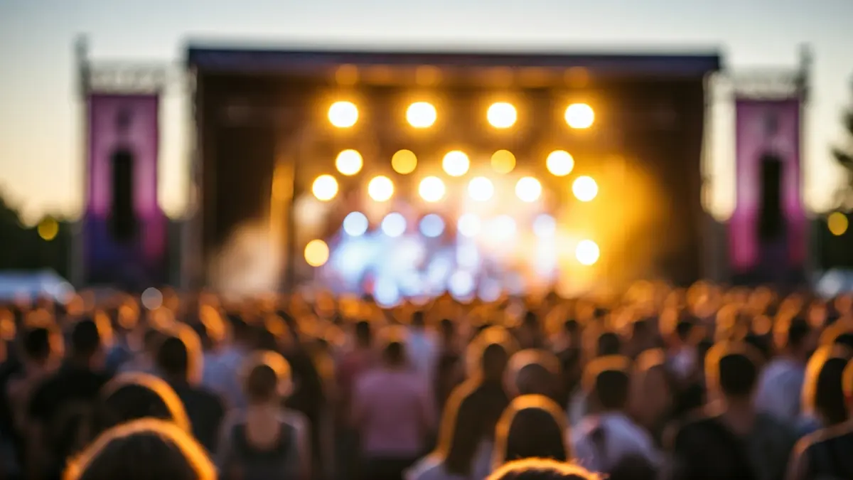 Imaxe xenérica dun festival de música urbana ao aire libre.
