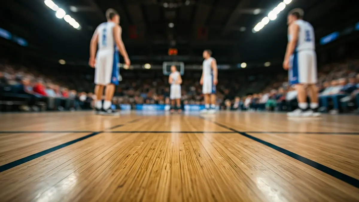 Imagen genérica de una cancha de baloncesto.