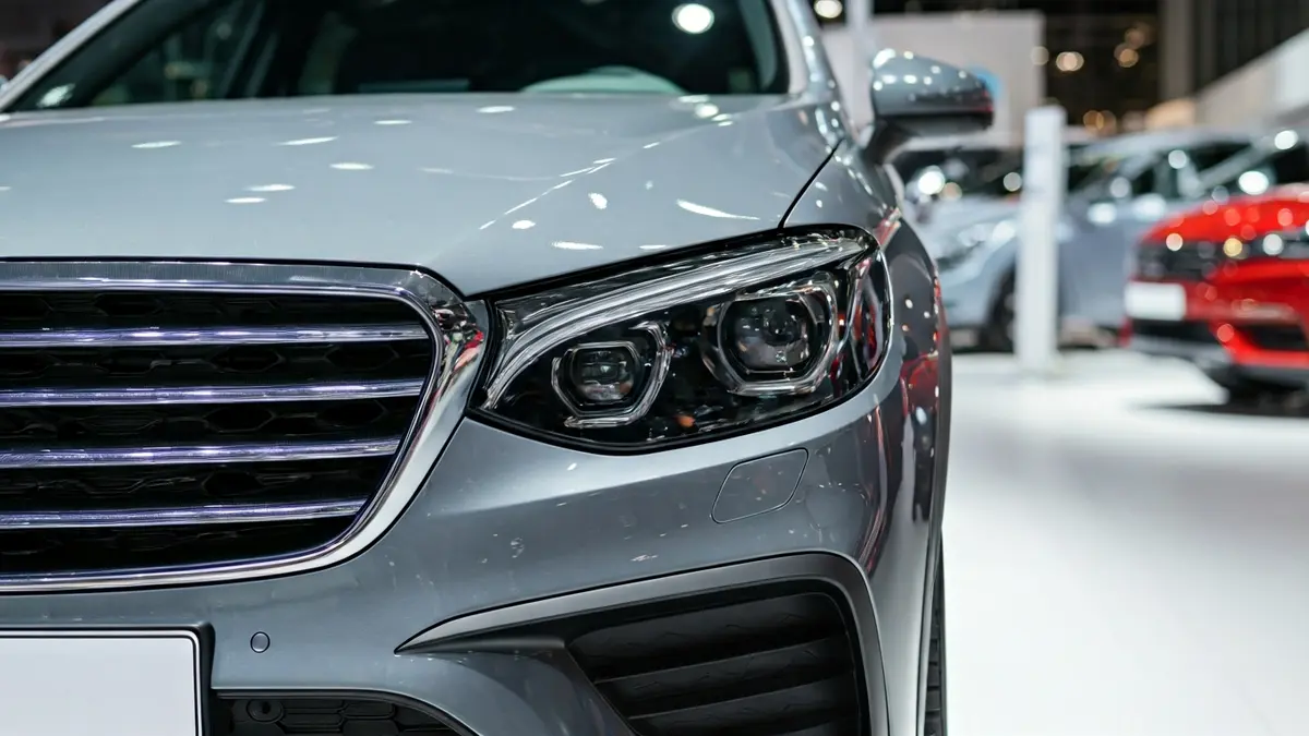 Imaxe xenérica dun SUV moderno nun concesionario.