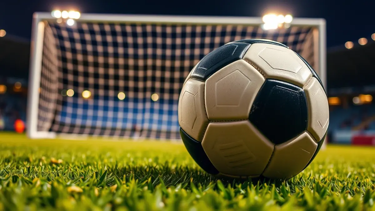 Imagen genérica de un balón de fútbol sobre el césped de un campo.