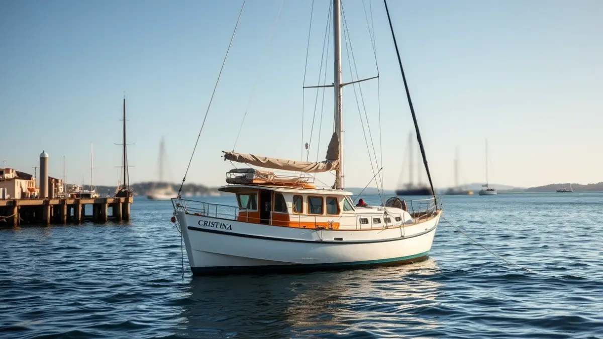Embarcación semirríxida 'Cristina' navegando en Sanxenxo.