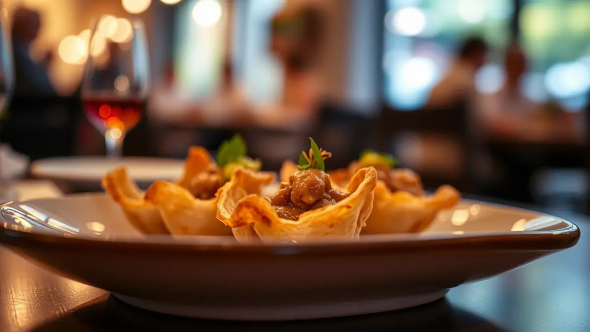 Imagen genérica de una tapa innovadora en un concurso gastronómico.